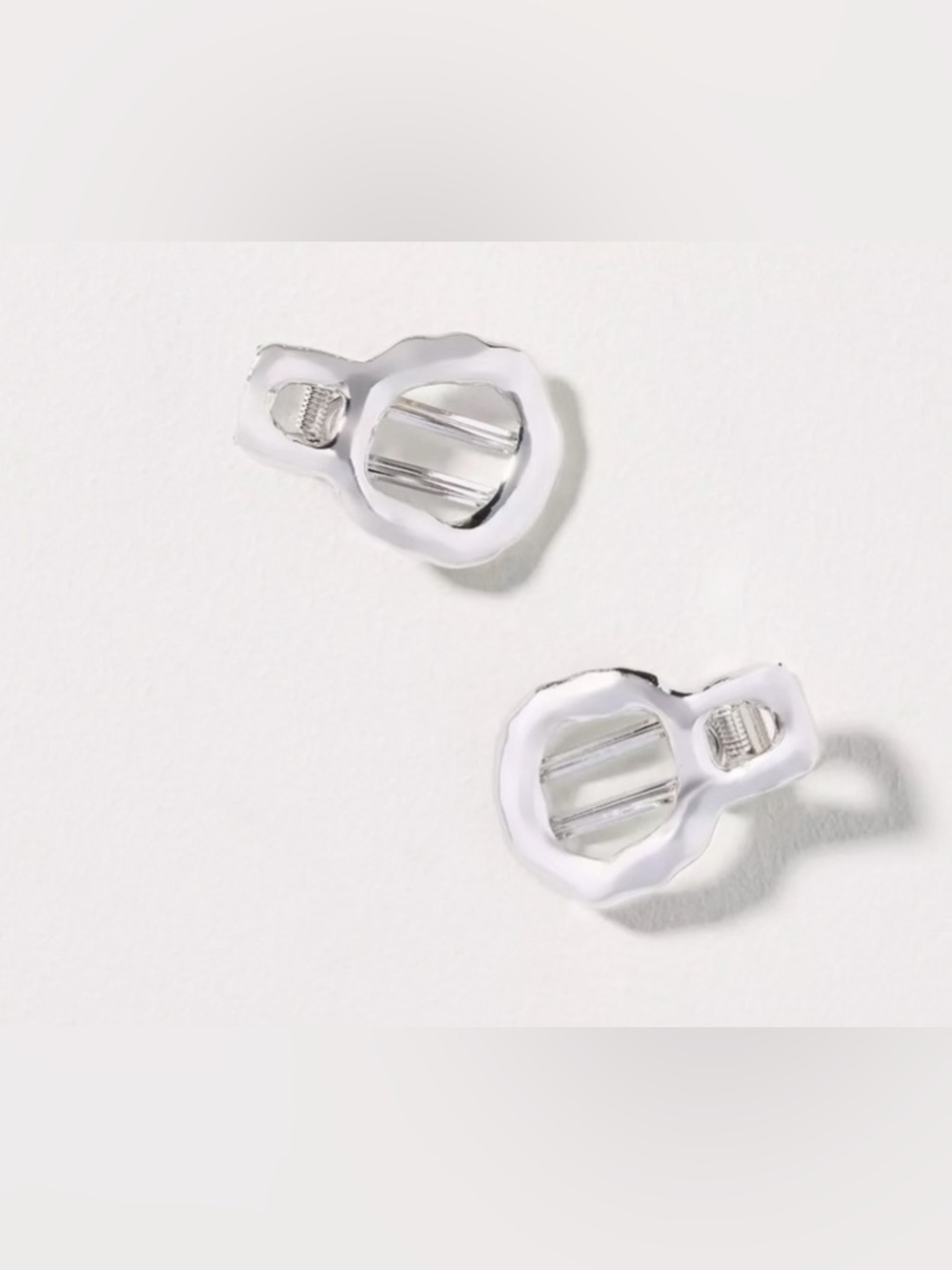 Anthropologie Metal Circle Hair Clips Set of 2 | Gold Clips | NWT - Picture 4 of 5